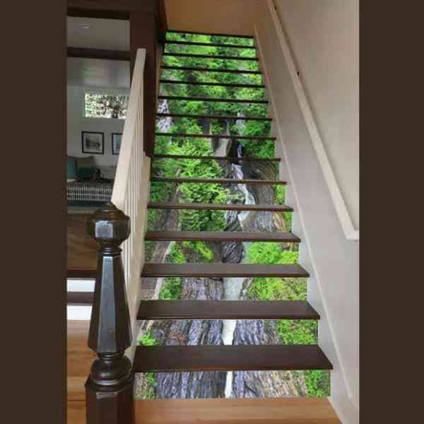 Wallpaper on Stairs by Purple Interior Solution KreateCube