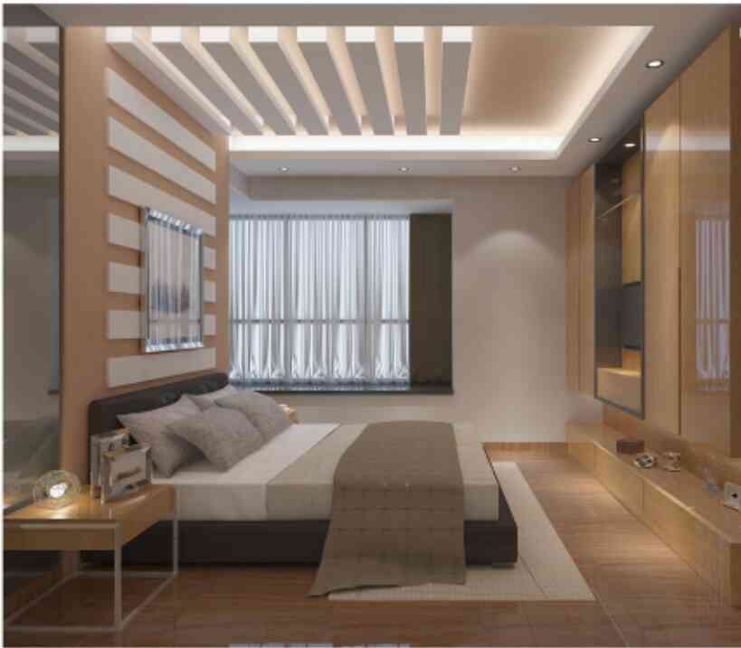 False Ceiling Design Master Bedroom by Rubic Wall Decor KreateCube