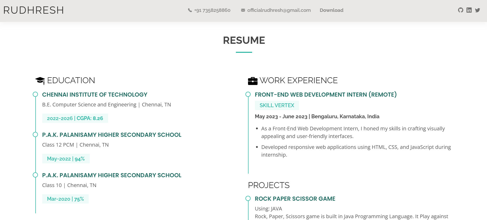 Web Resume