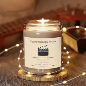 gifts for movie lovers clapboard candle