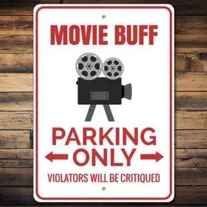 gifts for movie lovers funny parking sign