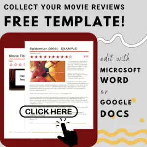 collect Your movie reviews with this free template