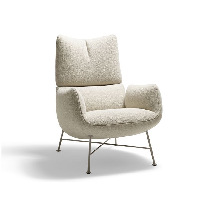  Mid Sherpa Boucle Accent Chair