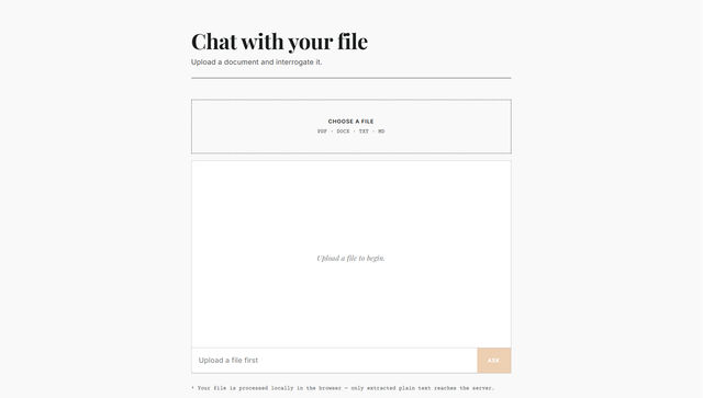 Chat with Your File — RAG App