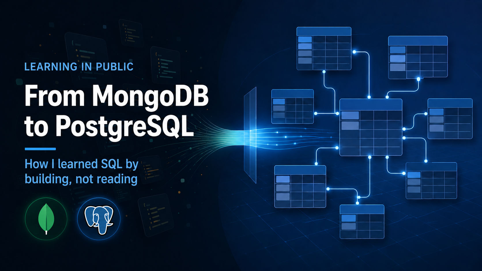 From MongoDB to PostgreSQL: How I Learned SQL by Building, Not Reading