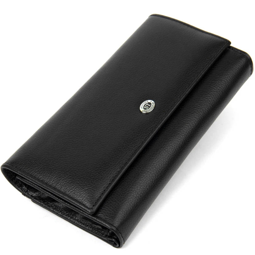 Универсальный женский кошелек ST Leather 19388 Черный
