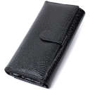 Лакований шкіряний гаманець з блоком для кредитних карток ST Leather 22683 Чорний thumbnail 6