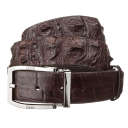 Ремінь чоловічий CROCODILE LEATHER 18178 з натуральної шкіри крокодила Коричневий thumbnail 5