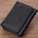Шкіряний лаконічний гаманець для жінок ST Leather 22506 Чорний thumbnail 1