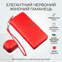 Жіночий шкіряний клатч для карток купюр та документів ST Leather 18931 Червоний thumbnail 4