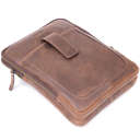 Сумка чоловіча планшет на два відділення шкіряна SHVIGEL 11285 Коричнева thumbnail 9