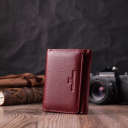 Кожаный интересный кошелек для женщин ST Leather 22507 Бордовый thumbnail 11