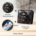 Портмоне CROCODILE LEATHER 18004 з натуральної шкіри крокодила Чорне thumbnail 3