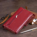 Клатч из кожи женский ST Leather 19318 Бордовый thumbnail 15