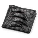 Портмоне CROCODILE LEATHER 18004 з натуральної шкіри крокодила Чорне thumbnail 5