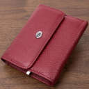Шкіряний жіночий гаманець із монетницею ST Leather 19480 Бордовий thumbnail 1