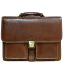 Чоловічий діловий портфель Tony Perotti Italico 8013/42 (90388) Коньячний thumbnail 1