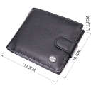 Горизонтальне чоловіче портмоне з натуральної шкіри ST Leather 22487 Чорний thumbnail 8