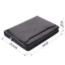 Оригинальная папка с блокнотом из гладкой натуральной кожи Tony Perotti 20850_1 (1278L nero) Черный thumbnail 3