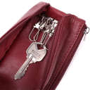 Шкіряна ключниця на блискавці ST Leather 22558 Бордовий thumbnail 6