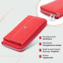 Жіночий шкіряний клатч для карток купюр та телефона ST Leather 19366 Червоний thumbnail 4