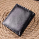 Компактний гаманець для грошей із натуральної гладкої шкіри ST Leather 19418 Чорний thumbnail 8