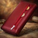 Гаманець на магнітах з клапаном жіночий ST Leather 19244 Бордовий thumbnail 3