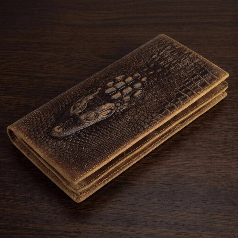 Купюрник чоловічий Vintage 14381 шкіряний Коричневий