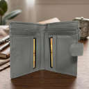 Жіночий гаманець з натуральної шкіри Tony Perotti New Rainbow 1654 grigio (90081) Сірий thumbnail 4