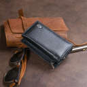 Горизонтальне портмоне зі шкіри унісекс на магніті ST Leather 19331 Чорне thumbnail 15