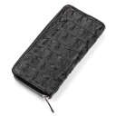 Гаманець-клатч CROCODILE LEATHER 18012 з натуральної шкіри крокодила Чорний thumbnail 6