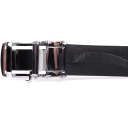 Ремінь-автомат CROCODILE LEATHER 18239 з натуральної шкіри крокодила Чорний thumbnail 12
