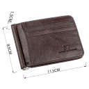 Стильный мужской зажим ST Leather 18941 Коричневый thumbnail 6