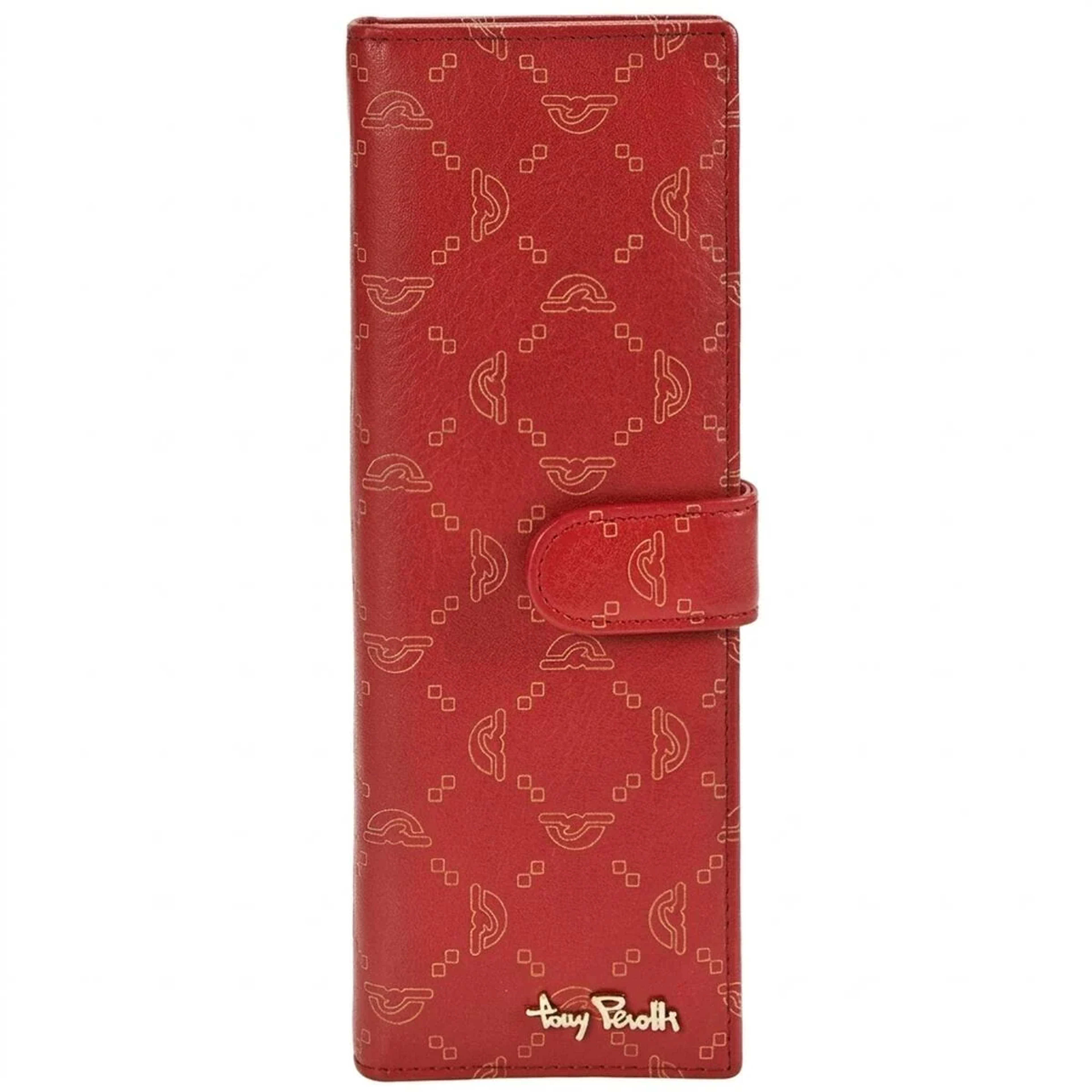 Візитниця на кнопці Tony Perotti Luxury 2639 rosso (90387) Червона