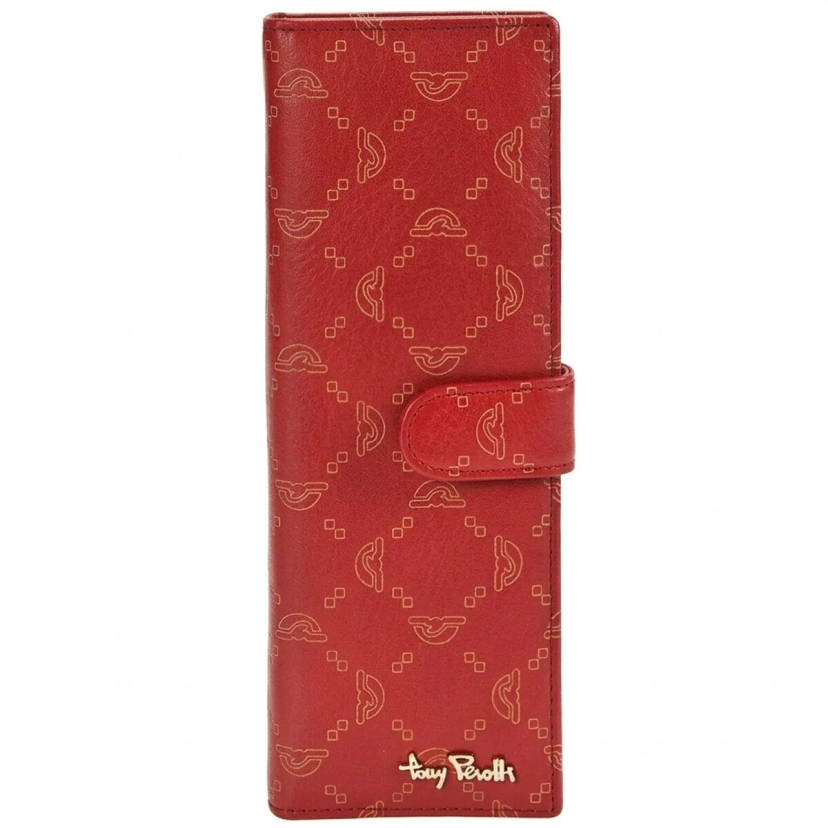 Візитниця на кнопці Tony Perotti Luxury 2639 rosso (90387) Червона