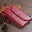 Клатч из кожи женский ST Leather 19318 Бордовый thumbnail 14