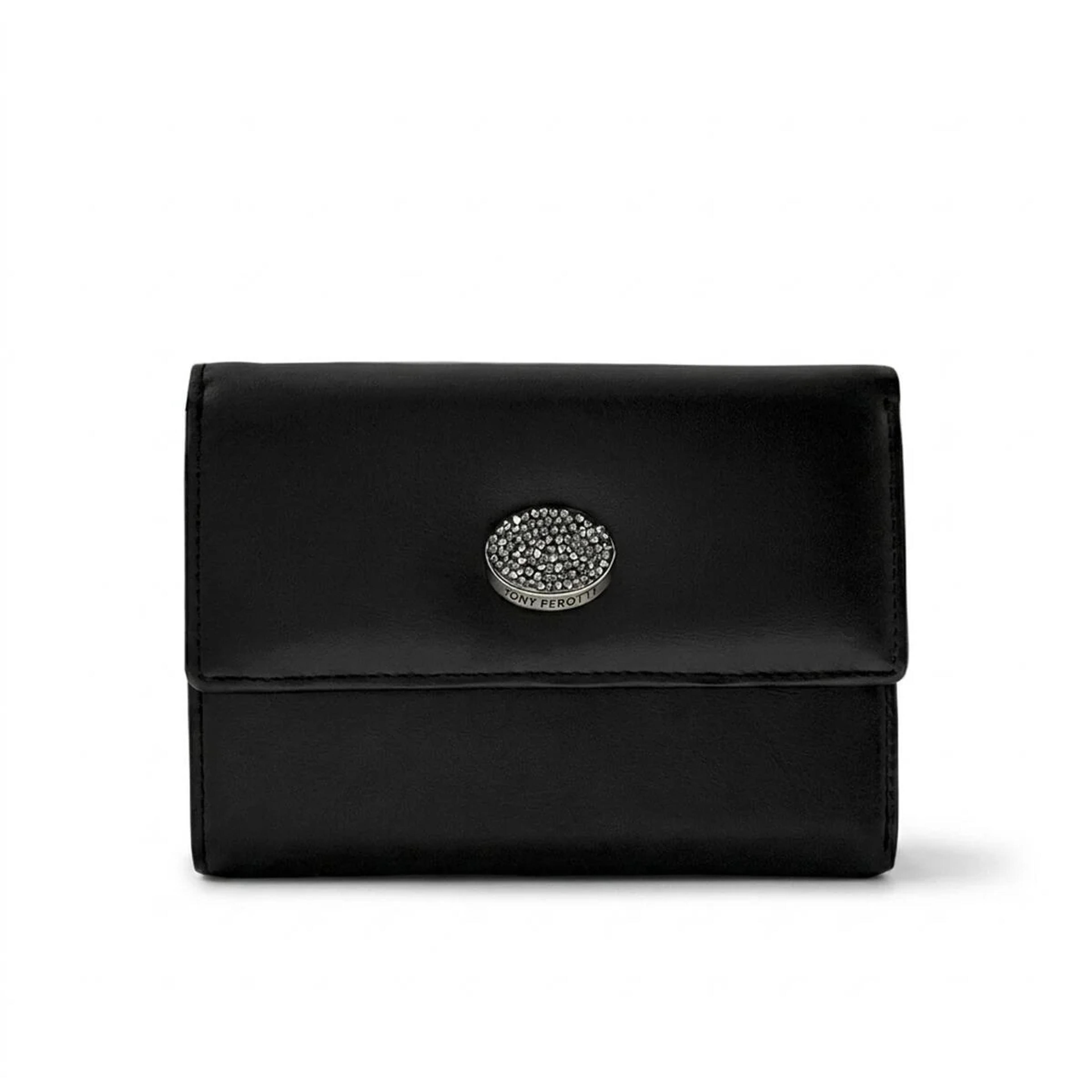 Жіночий гаманець Tony Perotti Swarovski 500N nero (90017) Чорний