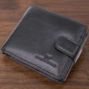 Якісний горизонтальний гаманець із натуральної шкіри ST Leather 22455 Чорний thumbnail 1