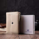 Місткий гаманець для жінок із натуральної шкіри ST Leather 22500 Білий thumbnail 14
