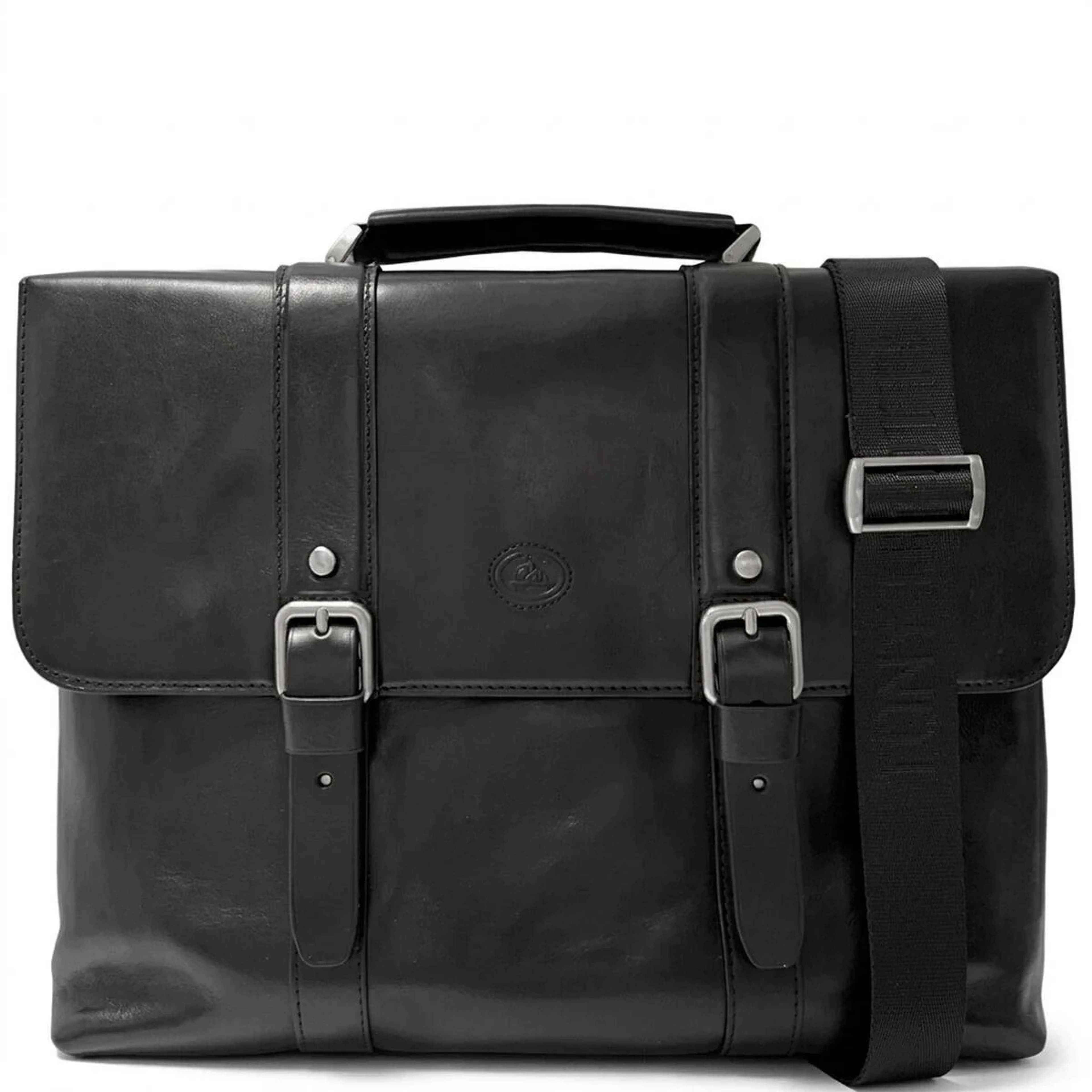 Чоловічий портфель з натуральної шкіри Tony Perotti Italico 9225G-38 (90415) Чорний