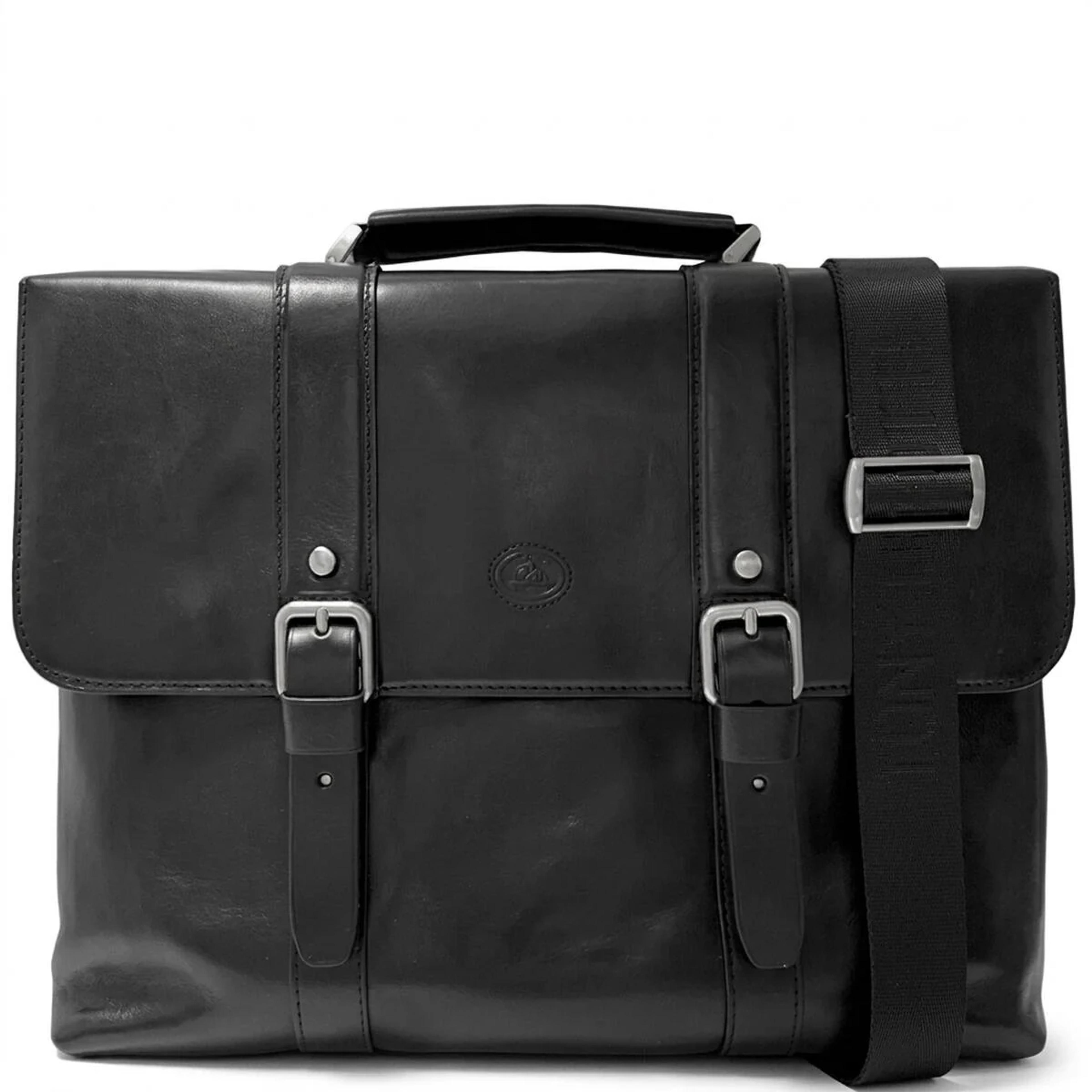 Чоловічий портфель з натуральної шкіри Tony Perotti Italico 9225G-38 (90415) Чорний