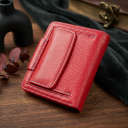 Шкіряний яскравий гаманець з монетницею ST Leather 19453 Червоний thumbnail 3