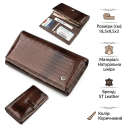 Кошелек женский ST Leather 18431 (S9001A) лакированная кожа Коричневый thumbnail 2
