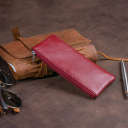 Ключница-кошелек с кармашком женская ST Leather 19352 Бордовая thumbnail 9