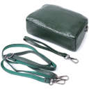 Женская компактная сумка на два отделения из натуральной кожи Vintage 22802 Зеленый thumbnail 10