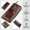 Кошелек женский ST Leather 18438 (S7001A) многофункциональный Коричневый thumbnail 3