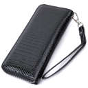 Лакированный женский кошелек на молнии из натуральной кожи ST Leather 22678 Черный thumbnail 2