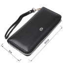 Шкіряний жіночий клатч на блискавки ST Leather 18933 Чорний thumbnail 3