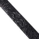 Ремінь-автомат CROCODILE LEATHER 18239 з натуральної шкіри крокодила Чорний thumbnail 14