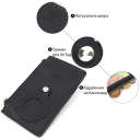 Вертикальний картхолдер з утримувачем для Apple AirTag з натуральної шкіри GRANDE PELLE 11626 Чорний thumbnail 4